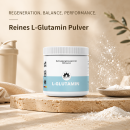 L-Glutamin Pulver - 500 Gramm – Zur vielseitigen Verwendung in Ernährung & Fitness